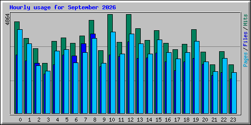 Hourly usage for September 2026