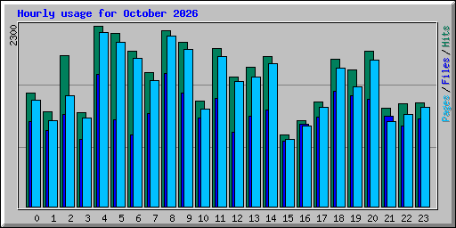 Hourly usage for October 2026